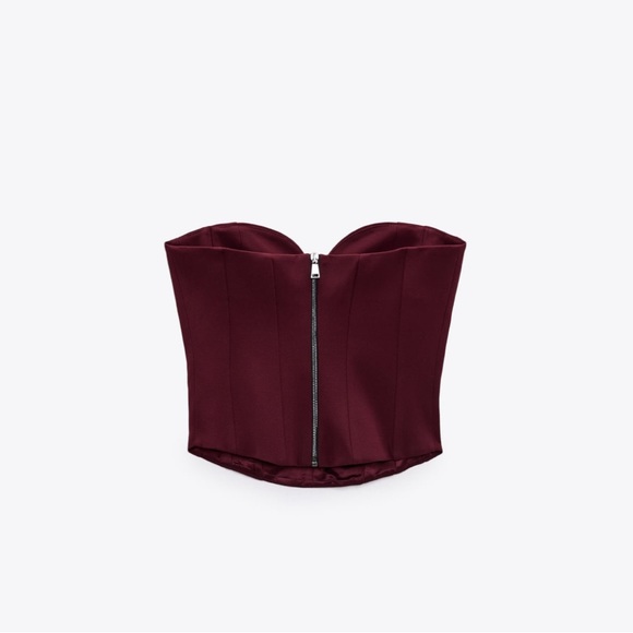 ZARA BLOGGERS FAVORITE SWEETHEART NECKLINE BUSTIER - Picture 10 of 17